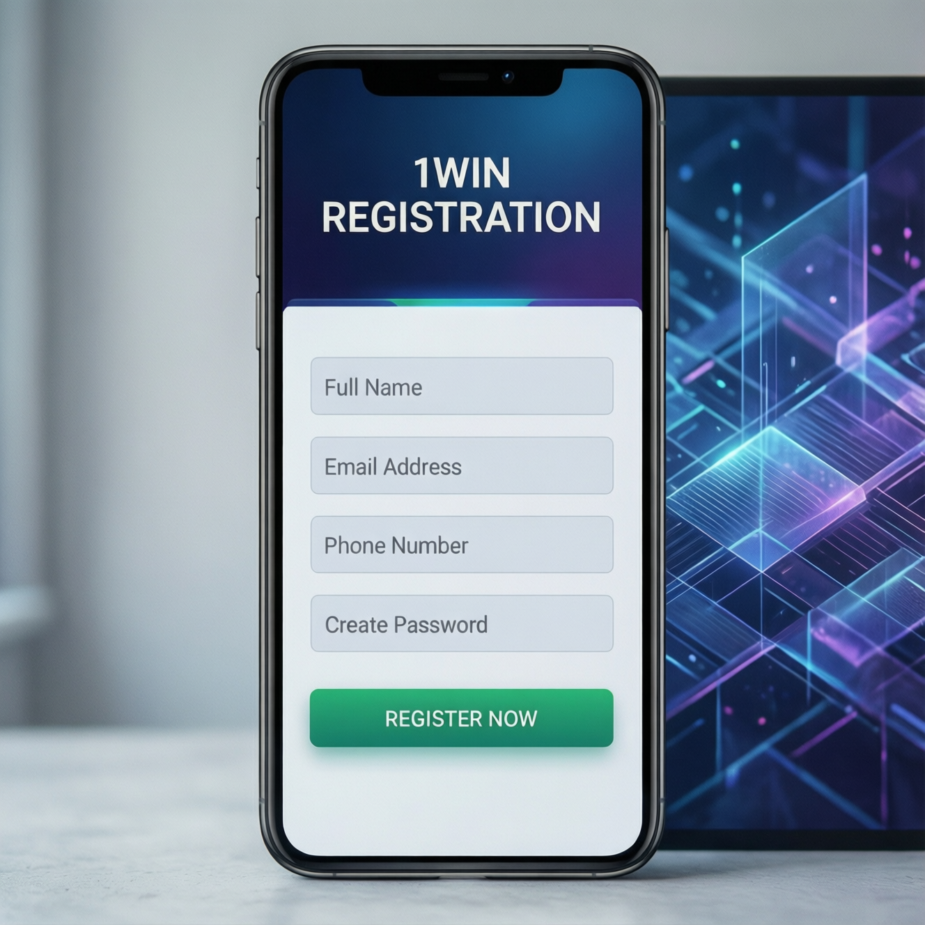 Процесс регистрации на платформе 1win